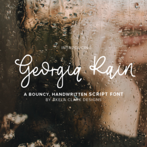 Georgia Rain Script Font